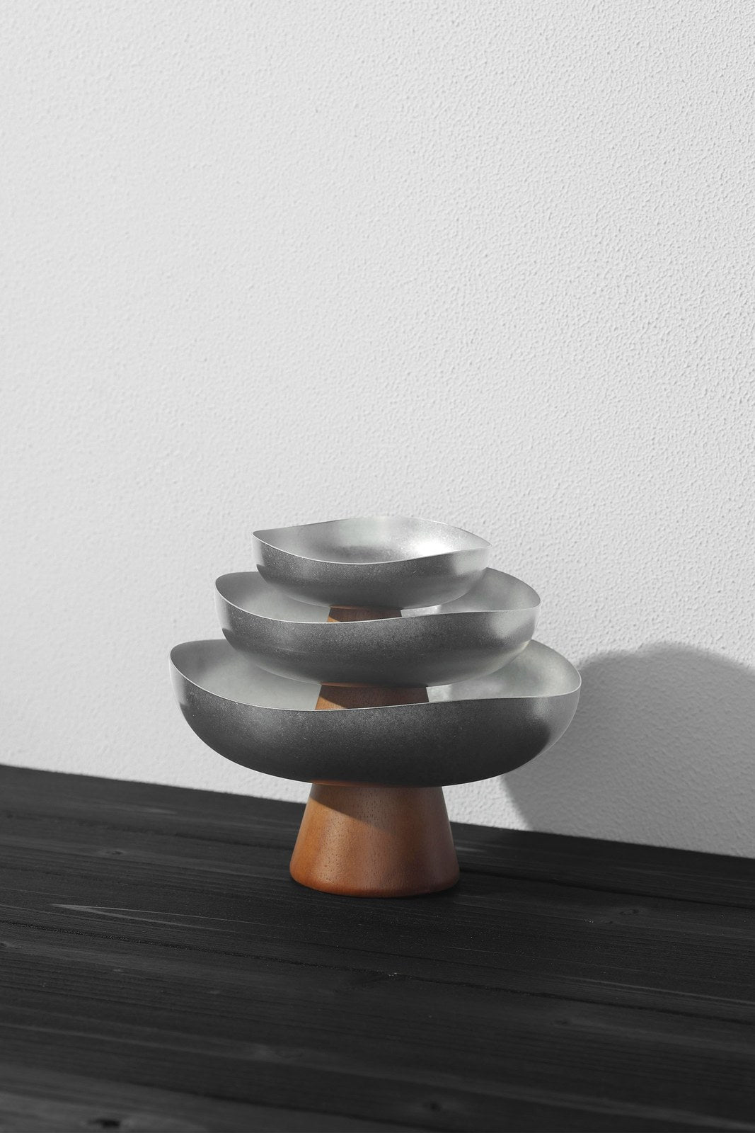 Oak-Base Pedestal Fruit Bowls - product image 3