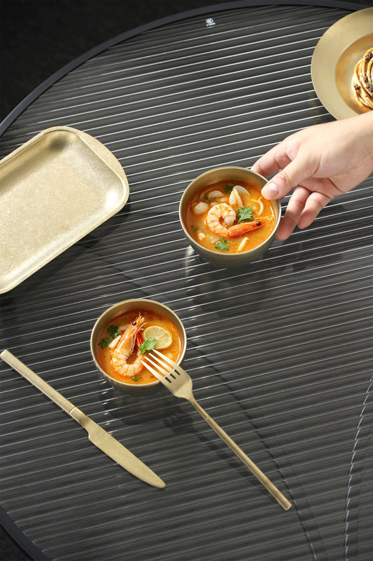 Round-Rim Square-Base Double-Wall Bowls - product image 1