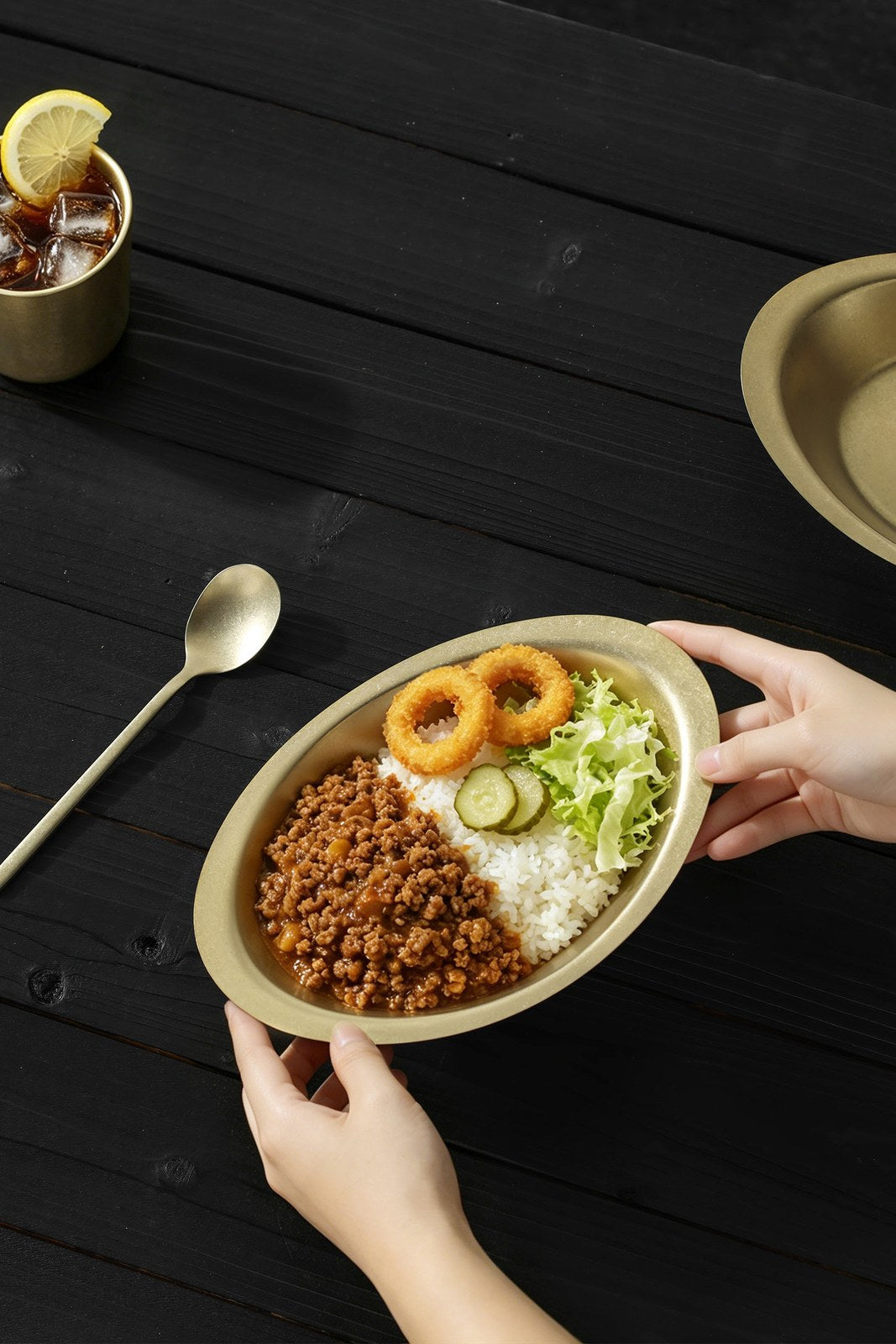 Oval Curry & Pasta Plate - product image 2