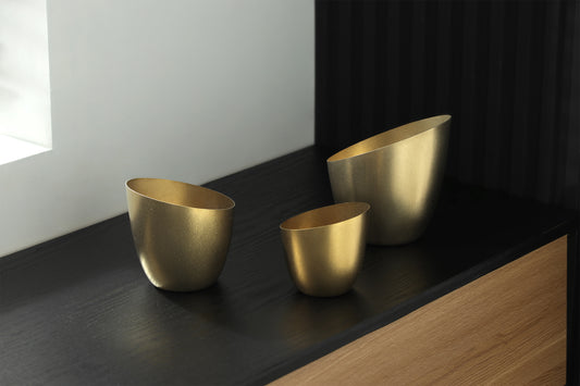 Slanted Stainless Steel Serving Bowls - product image 1