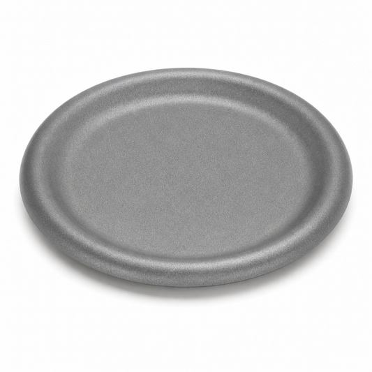 AILUKE AL-SG-BP26 26 cm stainless steel steak plate on white background