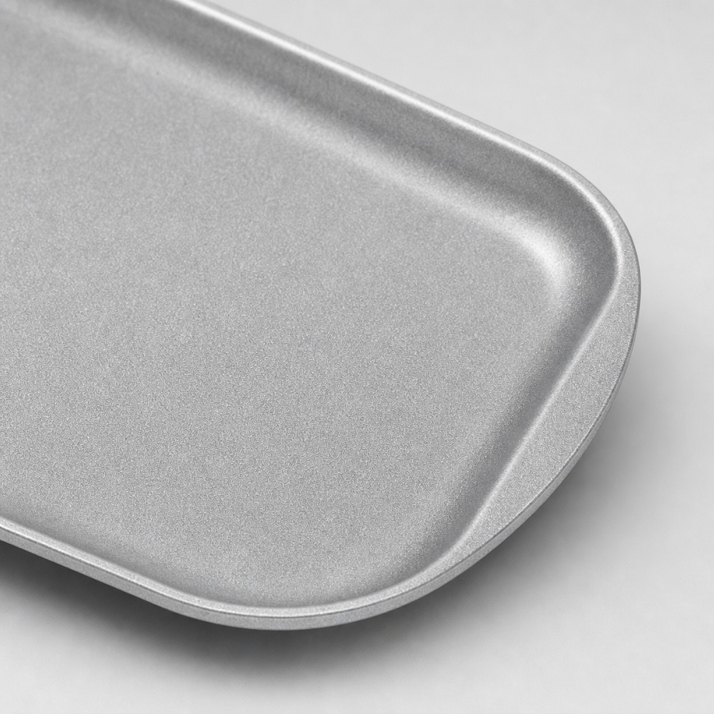 AILUKE AL-SG-CT27 snowflake gray brushed stainless steel material close-up