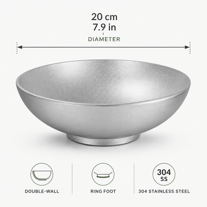 AILUKE AL-SG-RB20 20 cm double-wall bowl dimensions