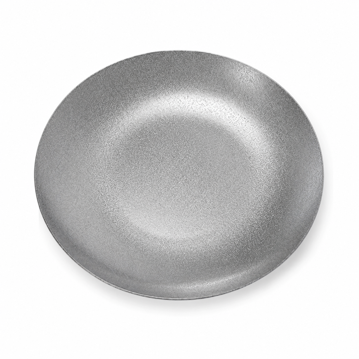 AILUKE AL-SG-RP23 23 cm stainless steel deep plate on white background