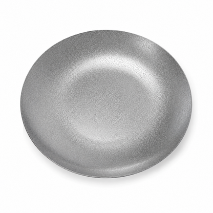 AILUKE AL-SG-RP23 23 cm stainless steel deep plate on white background